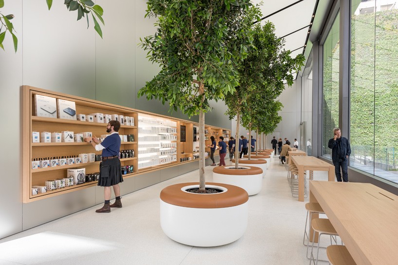 Apple открывает полный зелени магазин на юнион-сквер в сан-франциско