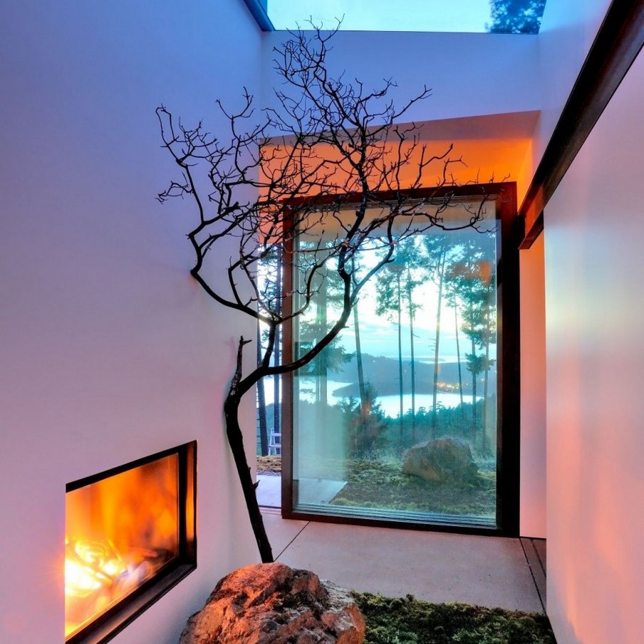 Роскошная резиденция от gary gladwish architecture на острове оркас, штат вашингтон, сша