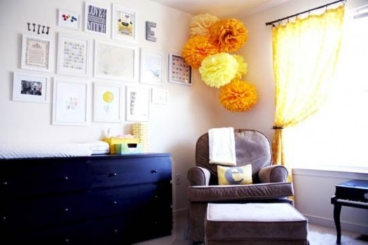 Жёлтое счастье вашего ребёнка – чудный дизайн детской комнаты с элементами ар-деко