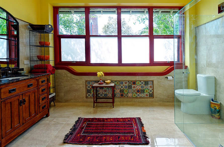 21 Идея оформления ванных комнат с роскошным красным цветом