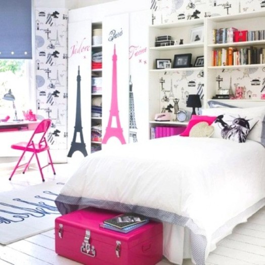 Как создать очаровательную комнату для девочки в парижском стиле