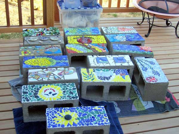 27 Потрясающих мозаичных проектов для вашего сада
