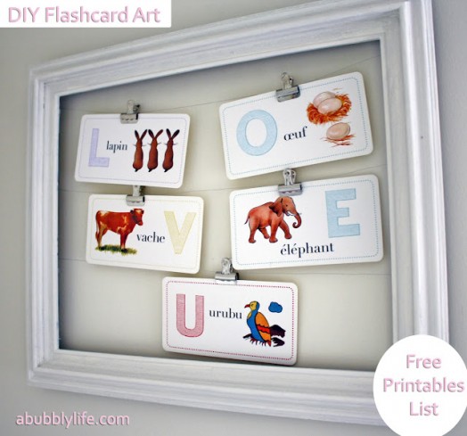 Несколько проектов для украшения детских комнат: яркие и функциональные карточки с буквами